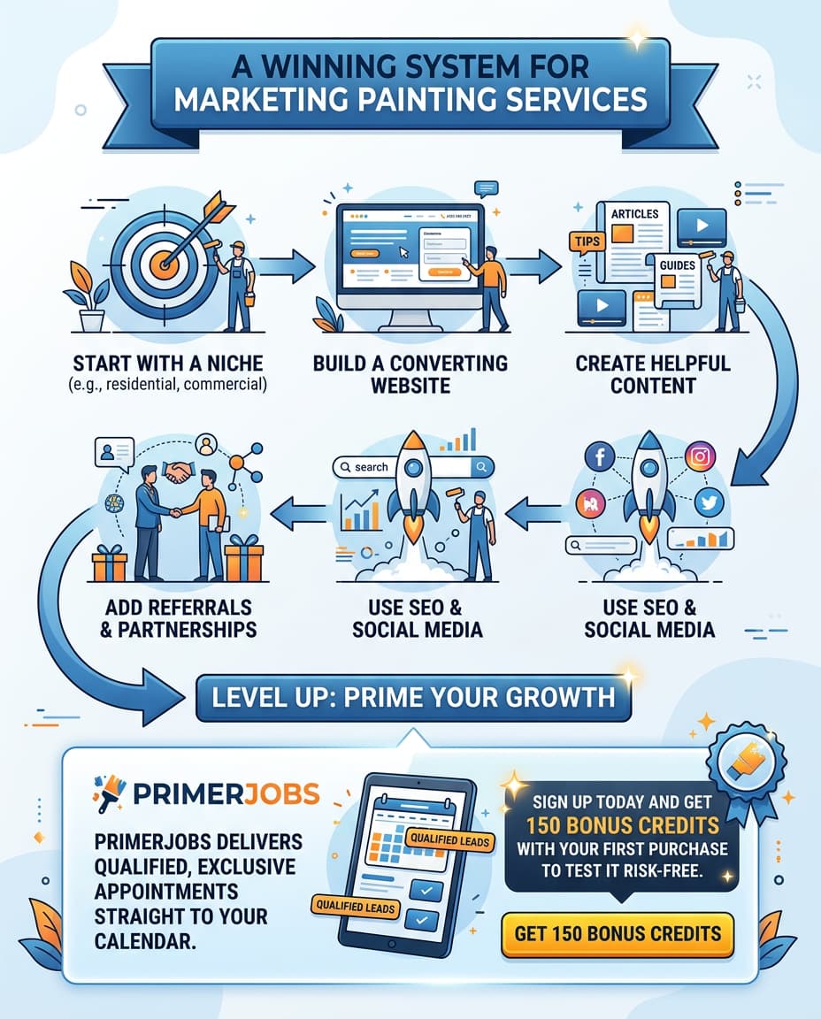 A winning system for marketing painting service
