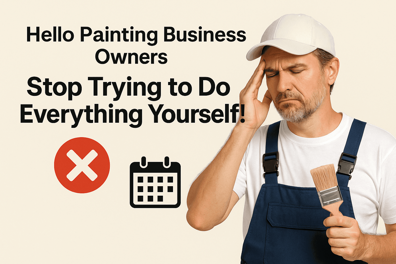 Hello Painting Business Owners – Stop Trying to Do Everything Yourself!